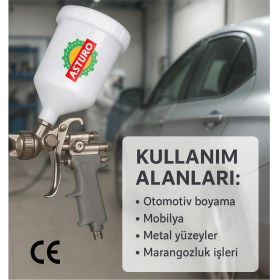 Resim Profesyonel Üstten Depolu Boya Tabancası – Yüksek Performanslı - E70 