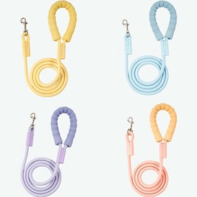 Resim 4 Renkli Dopamin Yeni Köpek Halat Evcil Hayvan Malzemeleri Traction Rope Renkli Naylon Yuvarlak Halat Köpek Yürüyüş Halatı Köpek Traction 