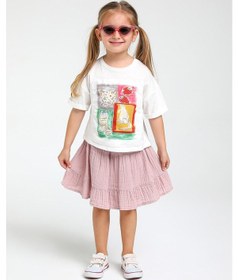 Resim Kız Bebek Oversize Baskılı Tshirt 