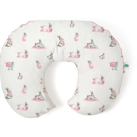 Resim Müslin Bebek Emzirme Destek Yastığı - Bébé Lapin Rose 