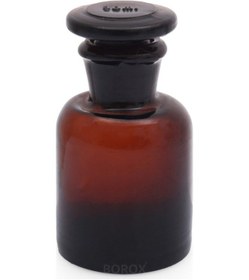 Resim Borox Şilifli Cam Tıpalı Amber Cam Miyar Şişe 30 ML 