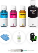 Resim HRN034 Ink Deskjet 2600/2620/2630/2632/2633 304 Için Photoink Plus Kartuş Dolum Seti 4 Renk H&A 1150700 