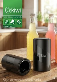Resim Kiwi KWO-7101 Pratik Otomatik Profesyonel Kola Soda Şişe Açacağı 
