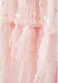 Resim Needle & Thread Puanlı Smocked Kız Elbisesi Açık Pastel Pembe 