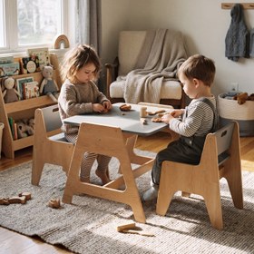 Resim Cotable Aktivite Masası - Gri 