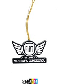 Resim Yalıgraf Reklam Tabela Kişiye Özel Fiat Egea Pleksi Dikiz Ayna Süsü 