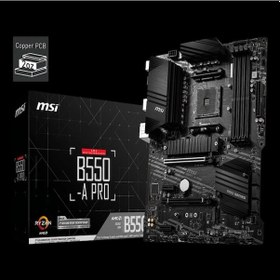 Resim Msı B550-a Pro Ddr4 3200mhz 1xhdmı 1xdp 2xm.2 Usb 3.2 Atx Am4 3.nesil İşlemci Uyumlu 