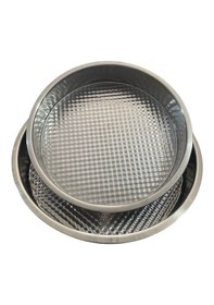 Resim Mobilreyon Çiğ Köfte Tepsisi 2'li Set- Motifli Çiğ Köfte Leğeni 3-5 Numara 43-51 Cm Gri - Gümüş 