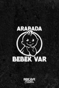 Resim Bricave Arabada Bebek Var Araba-Motosiklet Cam Etiket Sticker 14x14,5cm 