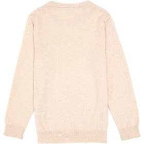 Resim U.S. Polo Assn. Kız Çocuk Krem Melanj Bisiklet Yaka Basic Kazak 50316808-VR159 