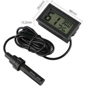 Resim Optana LCD Dijital Ekranlı Nem Ölçer Sıcaklık Ölçer Ev Bebek Odası Termometre Higrometre Akvaryum Kuluçka 