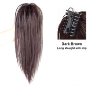 Resim Mufunye Doğal Görünümlü Saç Tokalı Yüksek At Kuyruğu Peruk - Uzun Saç Modelleri İçin Pratik Çözüm 