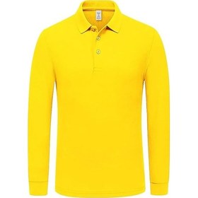 Resim Mood Agenda Kız Çocuk Uzun Kol Polo Yaka Okul T-shirt Sarı 