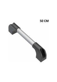 Resim Engelli Yaşlı Hasta Tutunma Barı Küvet Tutamağı Alüminyum 50 Cm Gri - Siyah 