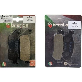 Resim Yamaha X-max 250 2010 -2017 Arası Ön Ve Arka Fren Balata Takım Brenta Br42 