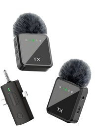 Resim Daytona K9-y2 Yüksek Kalite Profesyonel 3 In 1 Kablosuz Taşınabilir Yaka Mikrofonu Tüylü Mini Mic Tak Ve Çalıştır Canlı Yayın Vlog Kablosuz Yaka Çift Verici Mikrofon 