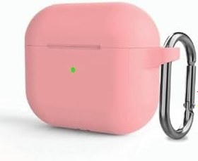 Resim CONSTRAIN (5889) Pembe Soft Renk Darbe Emici Çengelli Silikon Kulaklık Kılıfı Pro 2 ile uyumlu 