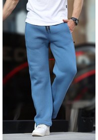 Resim İndigo Geniş Kesim Düz Paça Eşofman Altı 6550 Mavi 