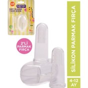 Resim Babyton Silikon İkili Parmak Fırça 