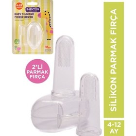 Resim Babyton Silikon İkili Parmak Fırça 
