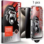Resim 1 Paket Gizlilik Ölüfobik Kaplama Tozsuz Kurulumlu iPhone 14 11 12 13 15 Pro Max 14 15 Plus için Sertleştirilmiş Cam Ekran Koruma - Dayanıklı Darbe Direnci, Otomatik Temizlik, Ekran Kazıma Koruması 