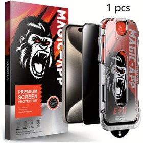 Resim 1 Paket Gizlilik Ölüfobik Kaplama Tozsuz Kurulumlu iPhone 14 11 12 13 15 Pro Max 14 15 Plus için Sertleştirilmiş Cam Ekran Koruma - Dayanıklı Darbe Direnci, Otomatik Temizlik, Ekran Kazıma Koruması 