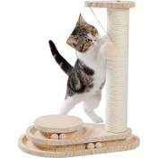 Resim 3'lü paket Peluş Kedi Tırmanma Yardımcıları, Kendin Yap Asılı Tüylü Top Oyuncakları, Küçük Irk Evcil Hayvan Malzemeleri, Şarj Edilmez, Pil Gerektirmez (Kedi Ağacı Dahil Değildir) 