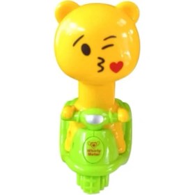 Resim Can Ali Toys Sarı Emoji Kafalı Bas Git Motor CNL-5555-YEŞIL 