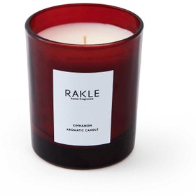 Resim Rakle Basic Cinnamon Kokulu Mum - Kırmızı - 170 gr 
