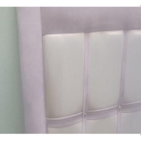 Resim Dk Tay Tüyü Kumaş Windows Model Çift Kişilik Başlık Açık Lila - Krem 150 CM 