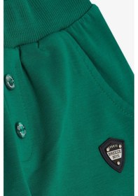 Resim Breeze Girls & Boys Erkek Bebek Alt Düğme Aksesuarlı Armalı Cepli 9 Ay-3 Yaş, Yeşil-yeşil Yeşil 