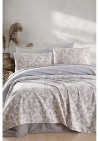 Resim Enlora Home Pike Seti Baskılı Tek Kişilik Piti Yaprak Rose 