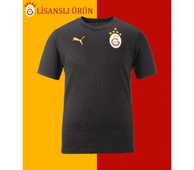 Resim Galatasaray Lisanslı A Takım Siyah Antrenman 5 Yıldız T-Shirt 