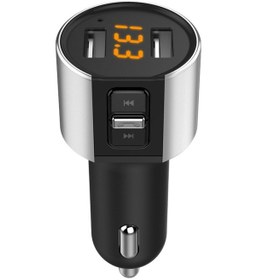 Resim Youtek C26s Bluetooth Fm Transmitör Araç Kiti: 3.4a Çift Usb Şarj, Gürültü Azaltıcı Mikrofon, Arama, Usb Müzik Çalma, Akü Voltaj Tespiti, Siyah 