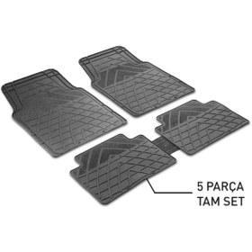 Resim Arcars Unıversal Paspas 5 Parça Siyah Takım 
