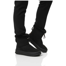 Resim Siyah Kürklü Kaymaz Soğuğa Dirençli Kadın Bot 25003 Z Siyah 
