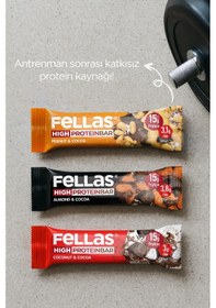 Resim Fellas Yüksek Protein Bar 45g Karma Kutu 12 Adet (3 Çeşit) 