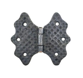 Resim Antika Tarz Dekoratif Pirinç Menteşe - 92 Mm, Oksit 