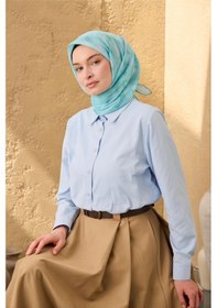 Resim Silk Home Soft Eşarp 73098-09 Turkuaz, Cam Göbeği, Uçuk Mavi 