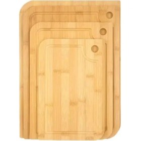 Resim Premium Bambu Doğrama ve Kesme Tahtası - Antibakteriyel, Dayanıklı ve Çevre Dostu Mutfak Panosu (34X24 Cm) 