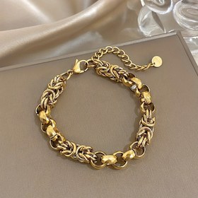 Resim Kalın Punk Su Geçirmez Paslanmaz Çelik Bileklik Kadınlar ve Erkeklere Kalın Zincirlü Moda Manşet Takısı, Yeni Nesil Aksan, Parti Eviyesi, Günlük Şık Tasar, Cesur Materyal, Dayanklı Metal Üründe, Unisex Kolye 