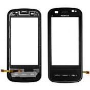 Resim Nokia C6 (C6-00) Dokunmatik Ön Panel Çıtalı - Siyah 