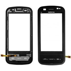 Resim Nokia C6 (C6-00) Dokunmatik Ön Panel Çıtalı - Siyah 