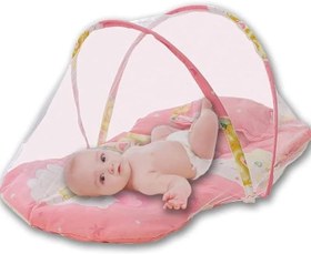 Resim Katlanabilir Bebek Cibinlik Sineklik Seti, 92 cm - Pembe 