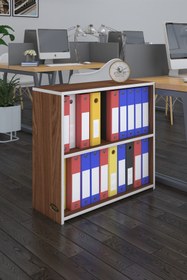Resim Kenzlife Klasörlük Raflı Burutay Cvz 70*80*30 Kitaplık Ofis Arkalıksız 