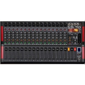 Resim König K-16Fx 16 Kanal Deck Mikser. 