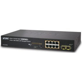 Resim Planet Pl-Gs-4210-8P2S Yönetilebilir Gigabit Poe Switch Gigabit 