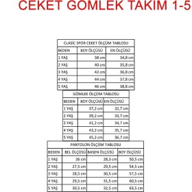 Resim Bontino Erkek Çocuk Spor Ceketli Gömlekli Ve Pantolonlu 3'lü Bayramlık Takım Yeşil 