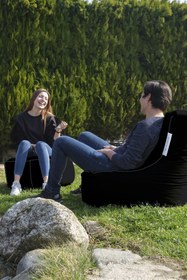 Resim earmut Eva Spor Dikiş Armut Koltuk Siyah 