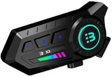 Resim Vothoon X3 Motor Kask Kulaklık RGB Modlu Su Geçirmez 5.3 Bluetooth Intercom 